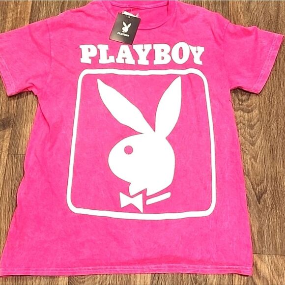 Playboy Bunny Washed Graphic S/S T-Shirt - Picture 3 of 6